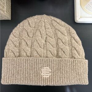 ERIC EMANUEL BEIGE KNIT BEANIE